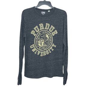 League Collegiate Wear Men's Small Purdue University‎ Crest Seal Long Sleeve Tee